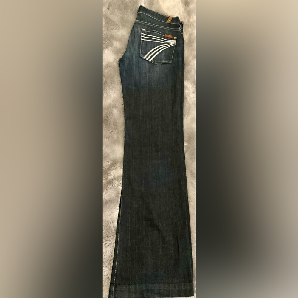 7 for all mankind Dojo jeans, size 28 wide leg.